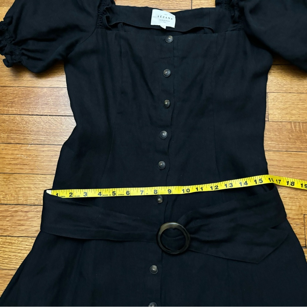 Sezane Black Midi Dress - Picture 5 of 6